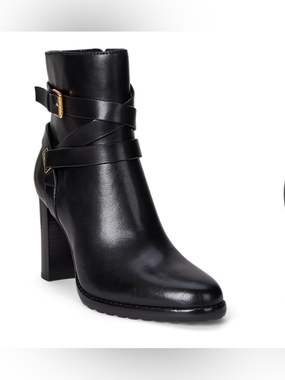 Lauren Ralph Lauren Collins Leather Bootie – Black | NIB | Size 11 - Picture 4 of 7